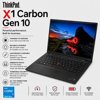Foto produk Lenovo ThinkPad X1 Carbon Gen 10 Core i7 Gen 12
