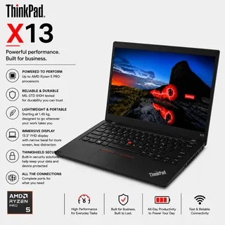 Foto produk Lenovo ThinkPad X13 Ryzen 5 PRO Gen 1